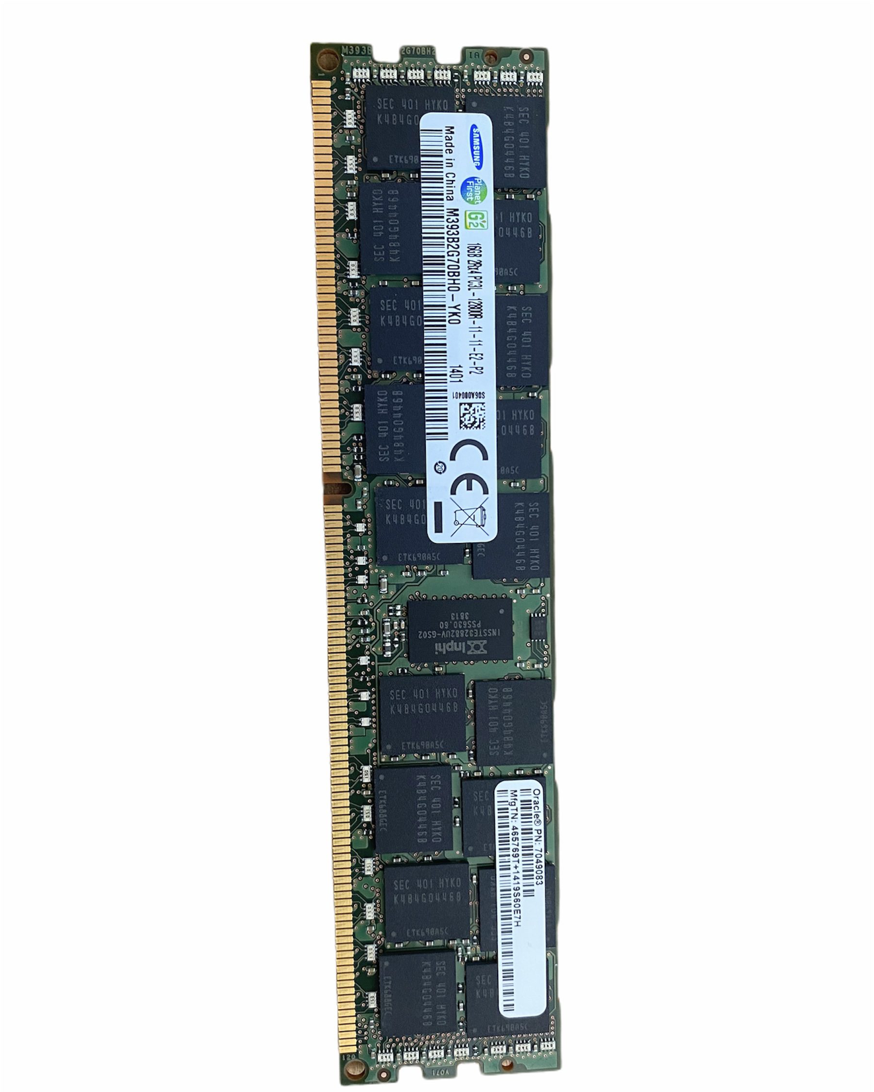 Samsung Ram 16 GB PC3L 12800R M393B2G70BH0-YK0 Samsung Ram 16 GB PC3L 12800R M393B2G70BH0-YK0